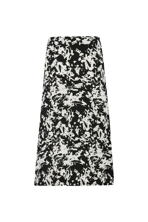  BASKILI KLOŞ MİDİ ETEK