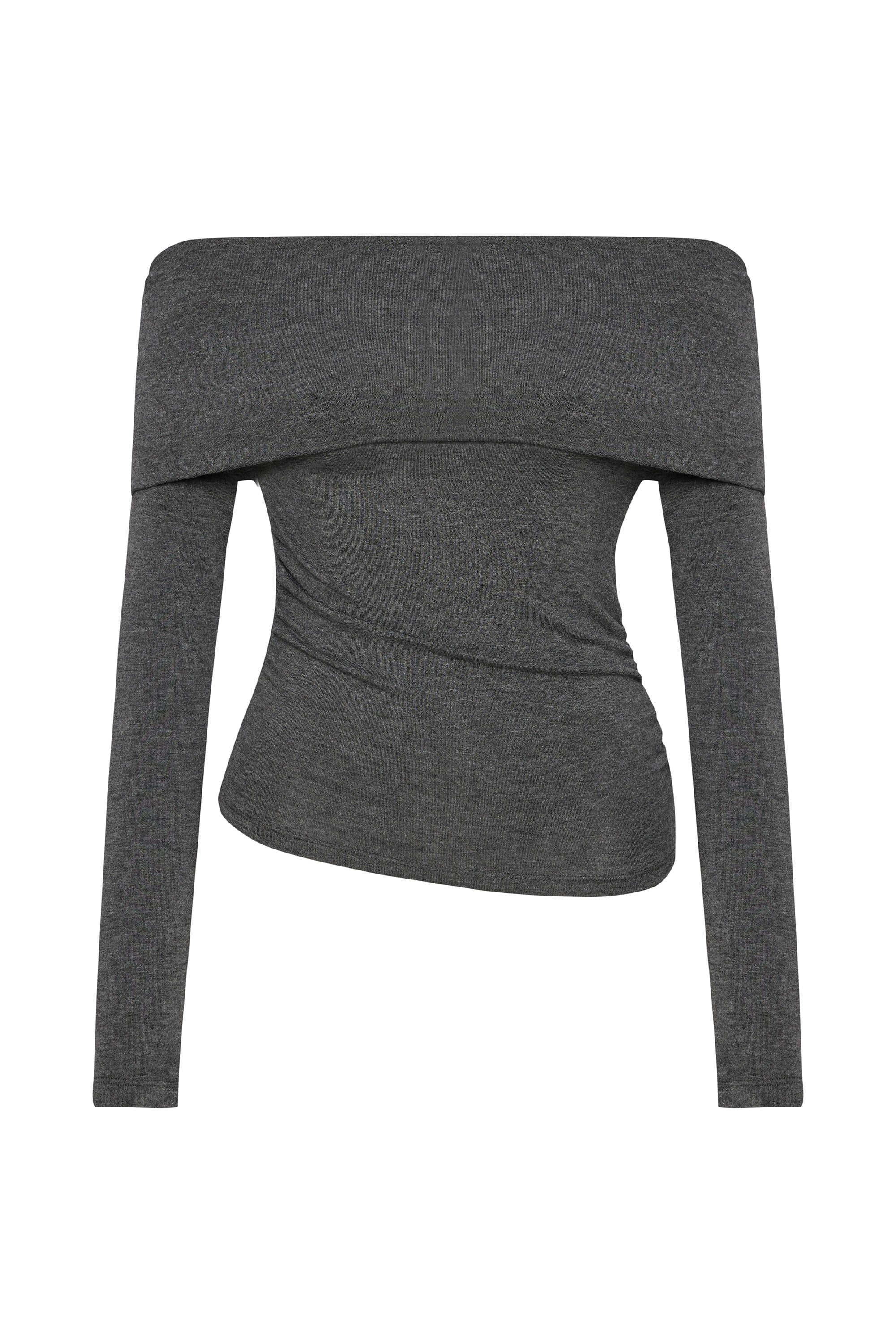 KAYIK YAKA UZUN KOLLU BLUZ