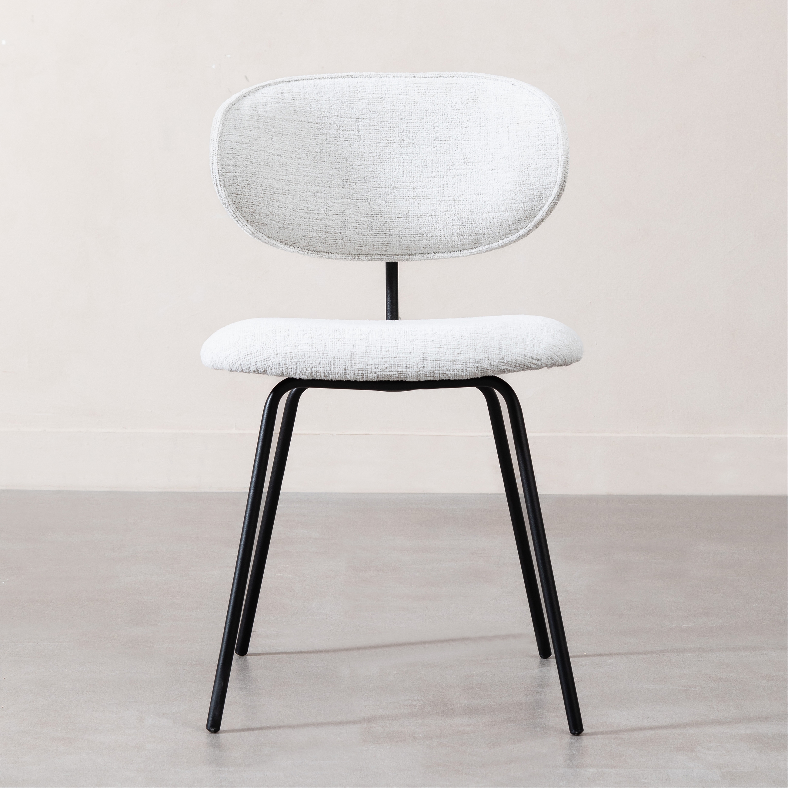 AROZ SANDALYE BEJ SİYAH AYAK