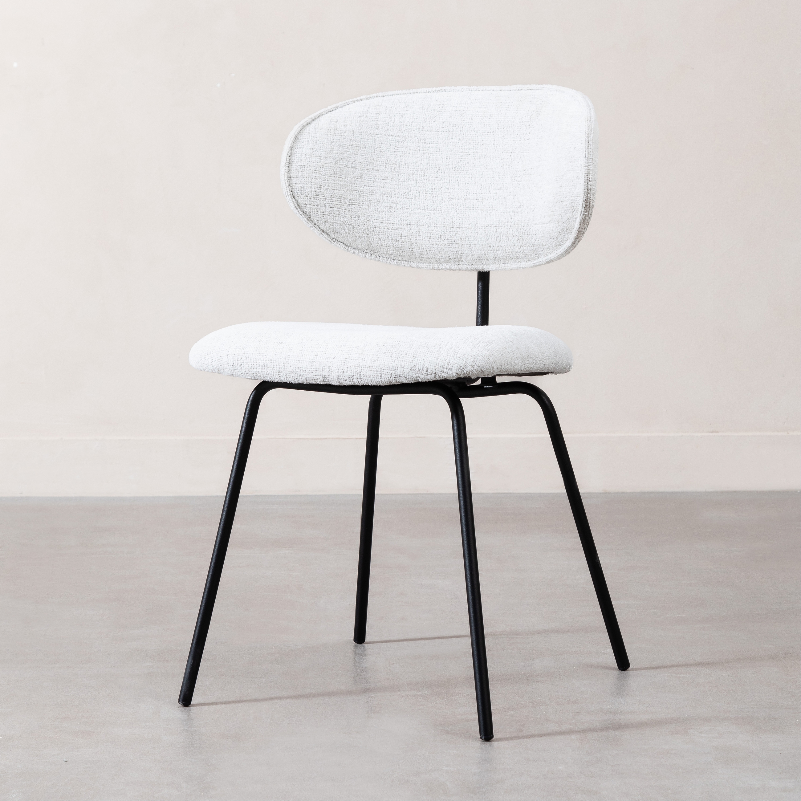 AROZ SANDALYE BEJ SİYAH AYAK