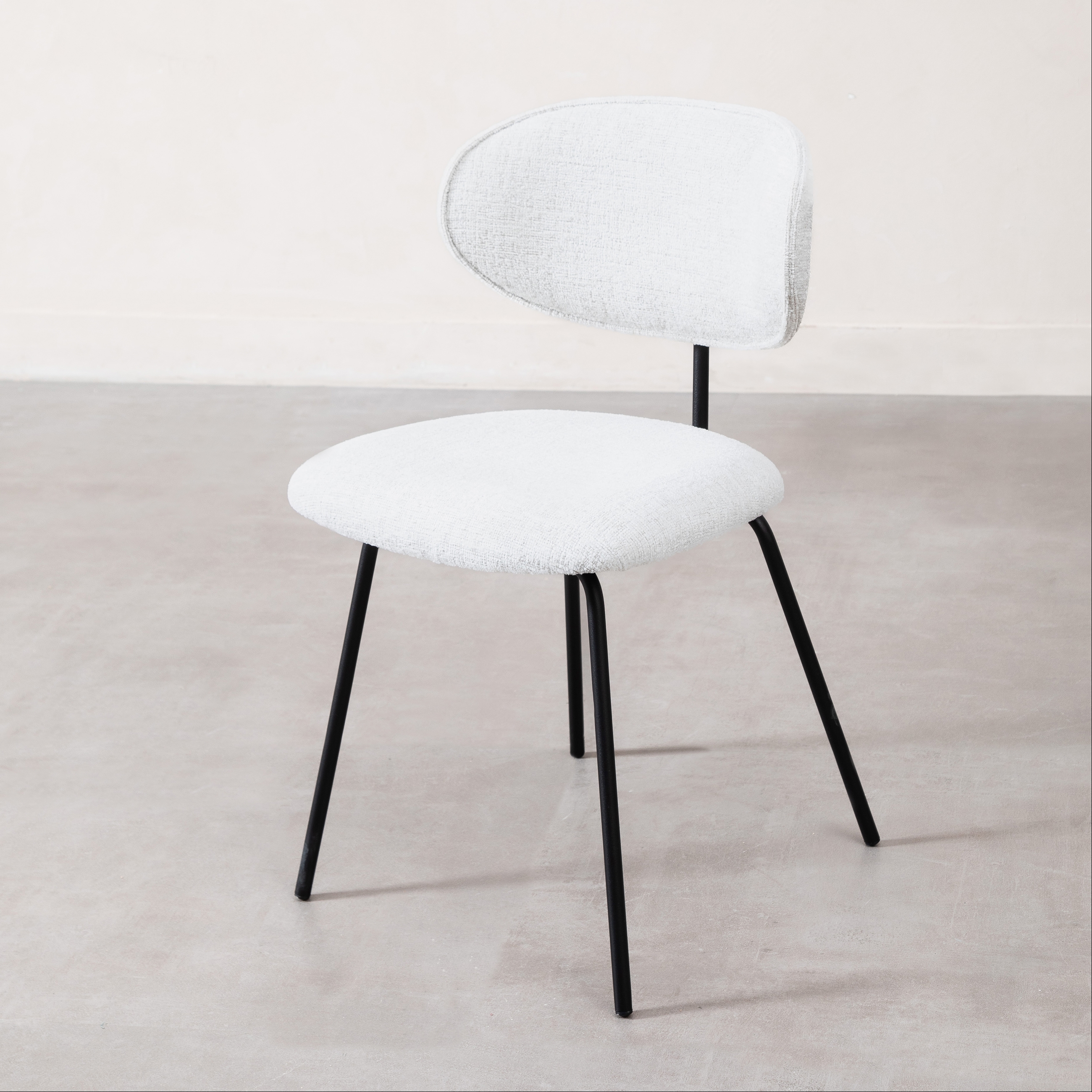 AROZ SANDALYE BEJ SİYAH AYAK