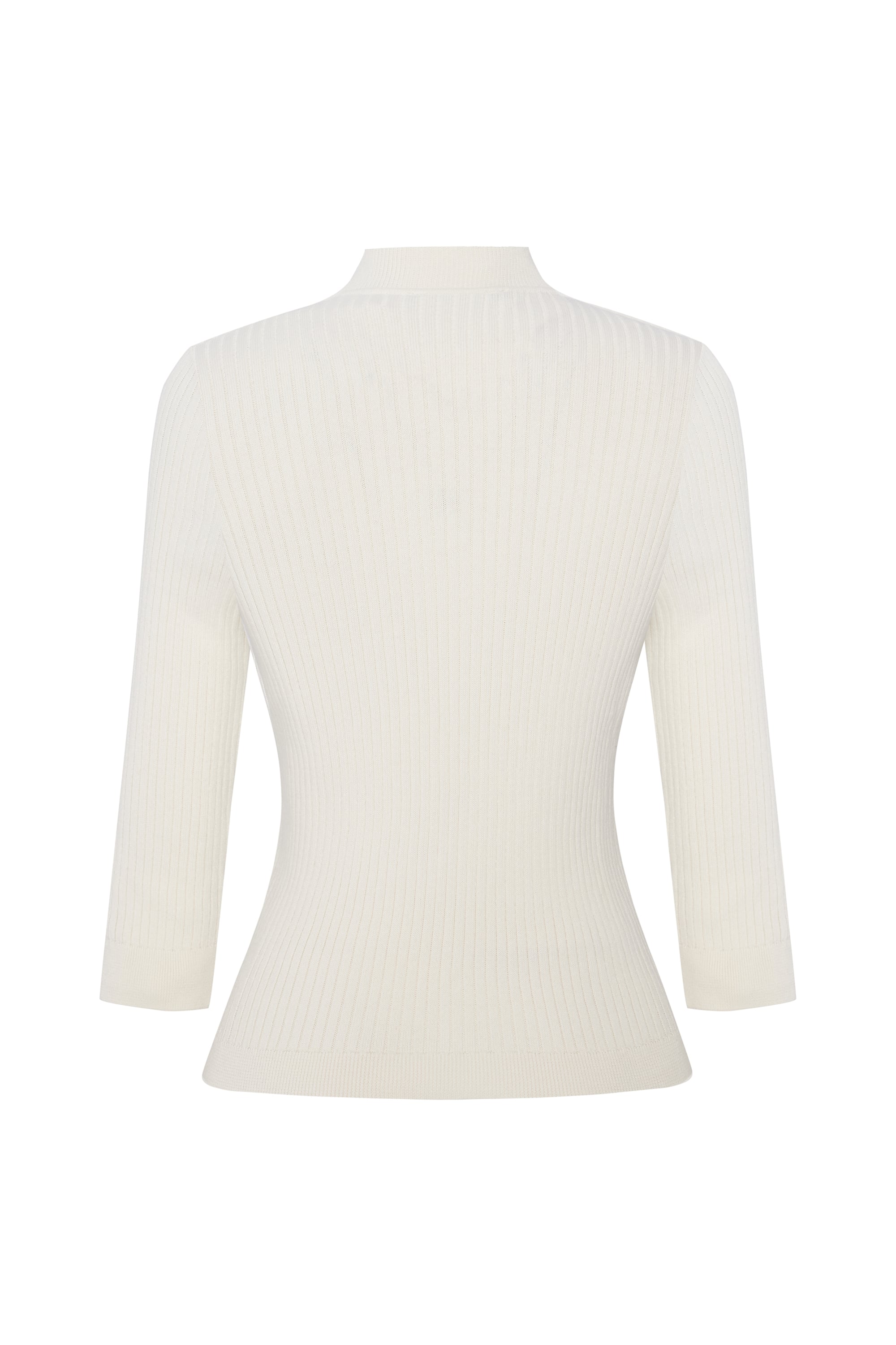 DÜĞMELİ 3/4 KOL KAZAK