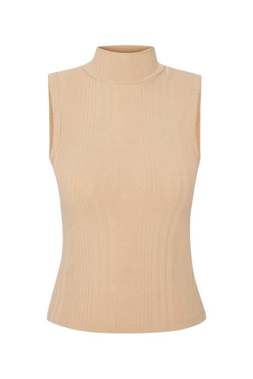  DİK YAKA KOLSUZ T-SHIRT