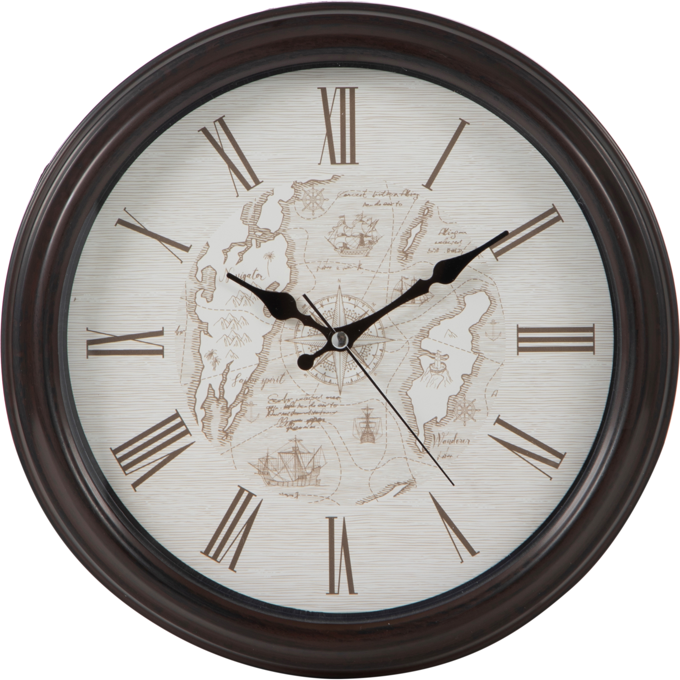 PIHA DUVAR SAATİ KAHVERENGİ 33CM