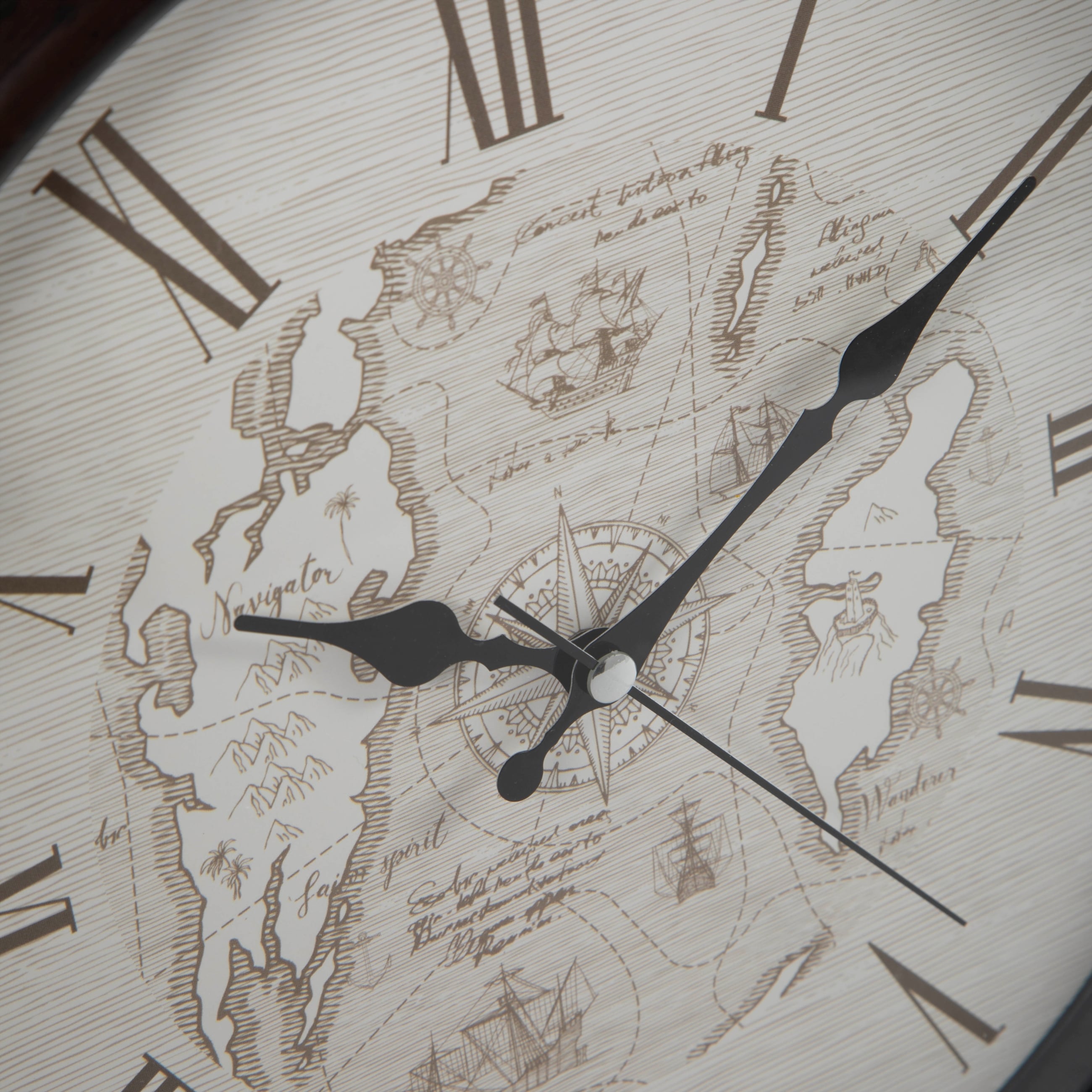 PIHA DUVAR SAATİ KAHVERENGİ 33CM