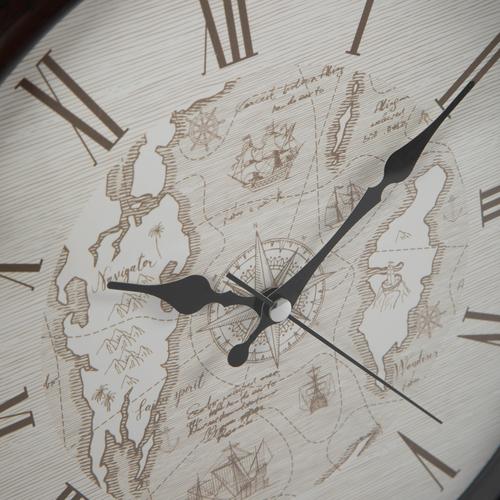  PIHA DUVAR SAATİ KAHVERENGİ 33CM