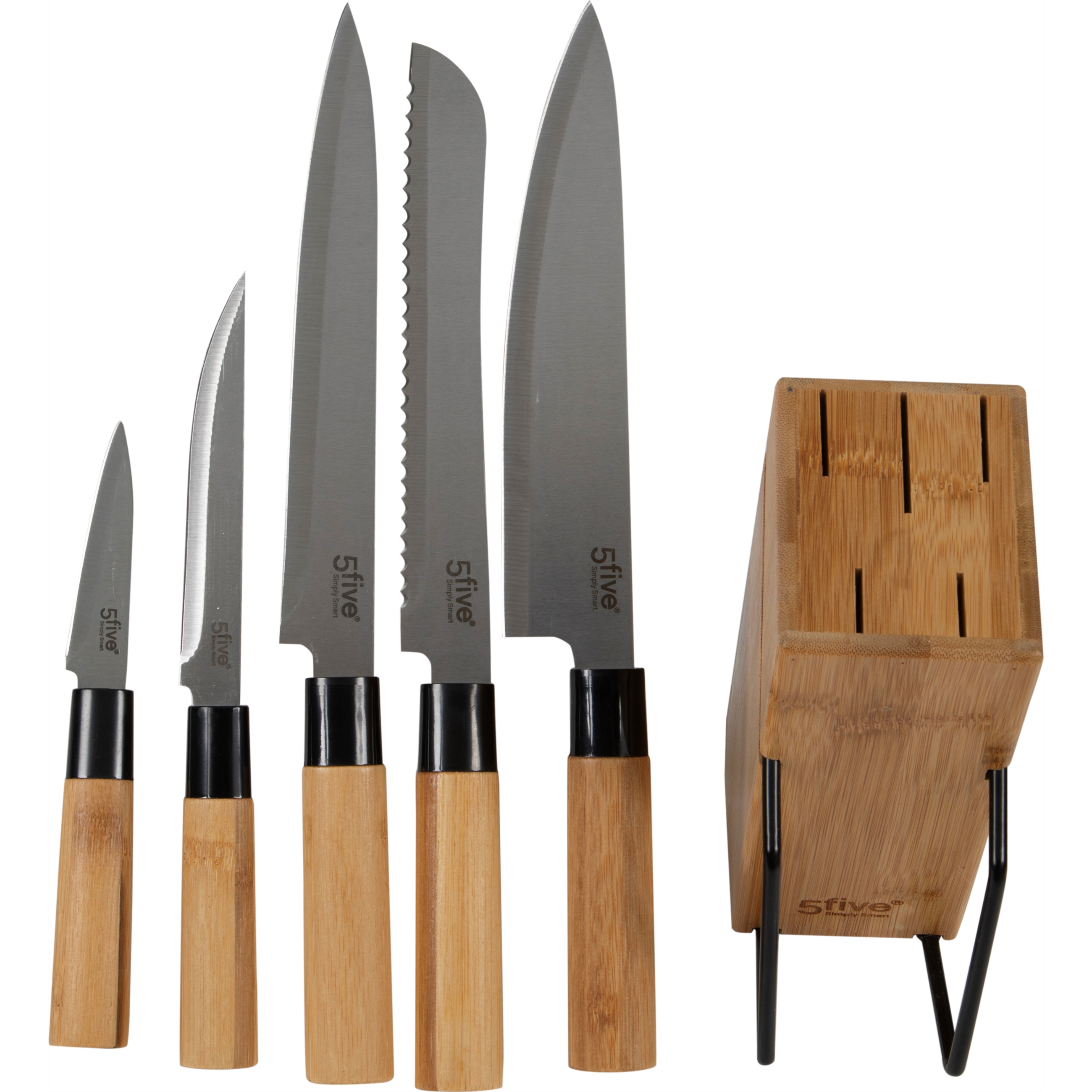 BAMBU STANDLI 5 PARÇA BIÇAK SETİ