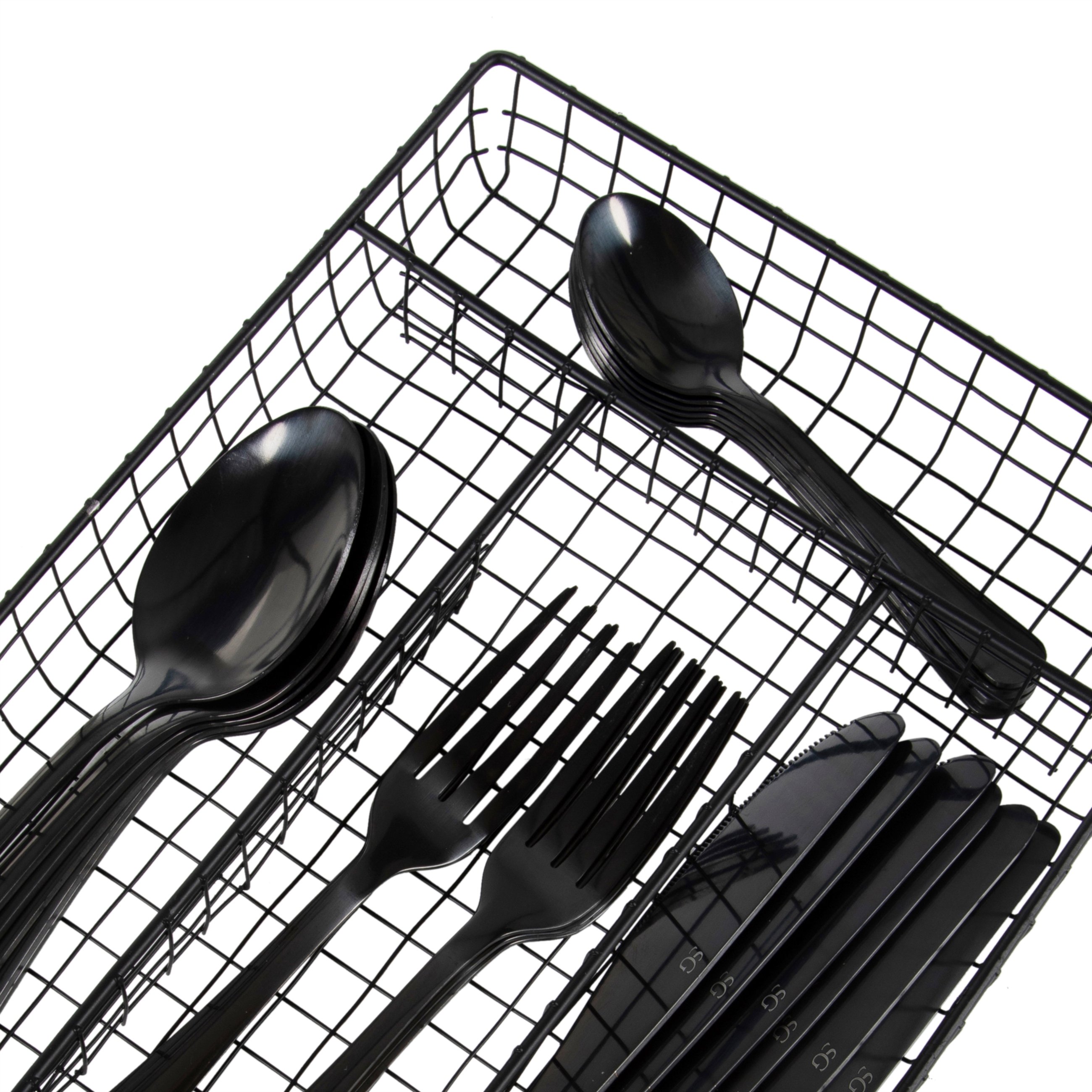 BLACK KAŞIK ÇATAL BIÇAK SETİ & KAŞIKLIK 24 PARÇA