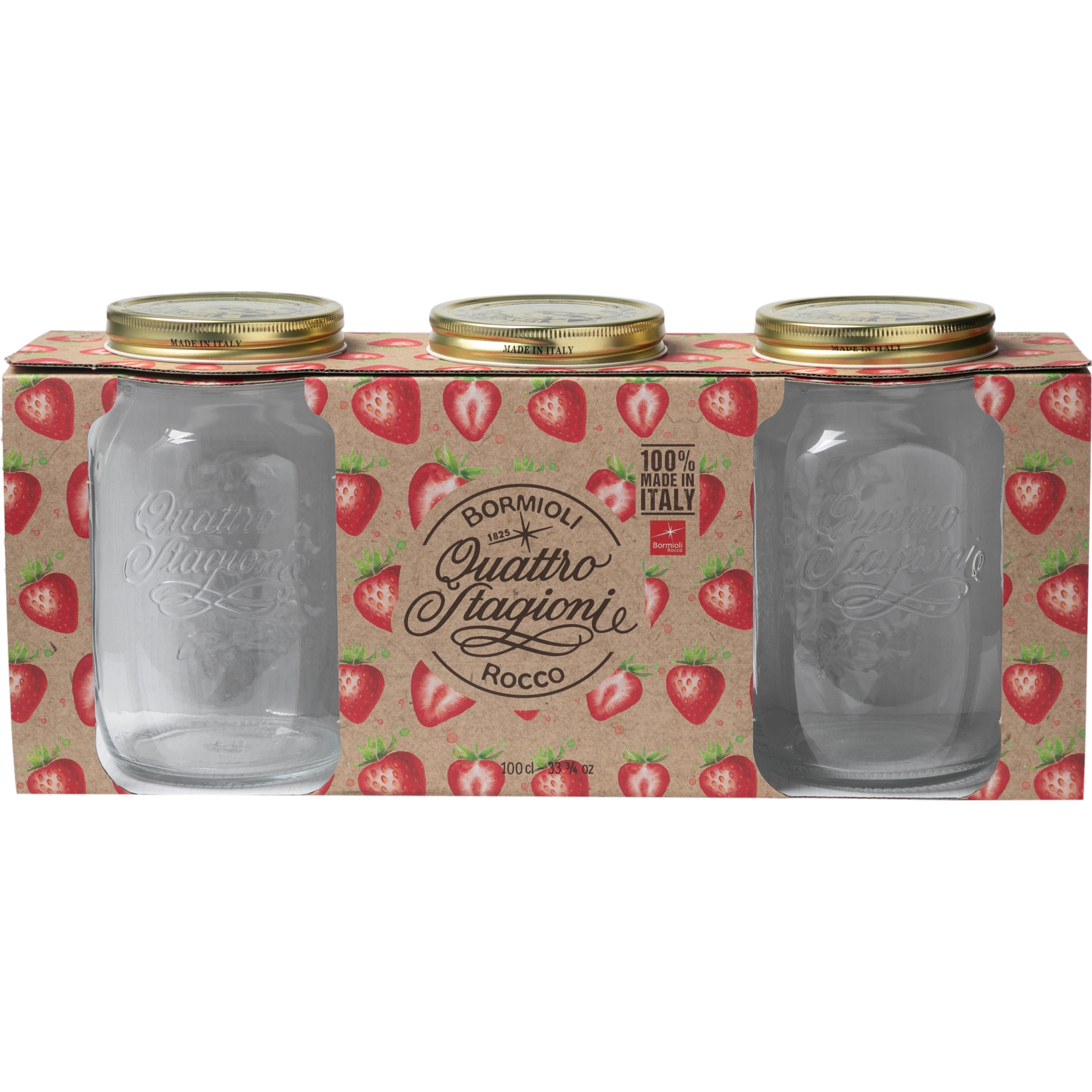 BORMIOLI ROCCO 3'LÜ KAVANOZ SET 1LT