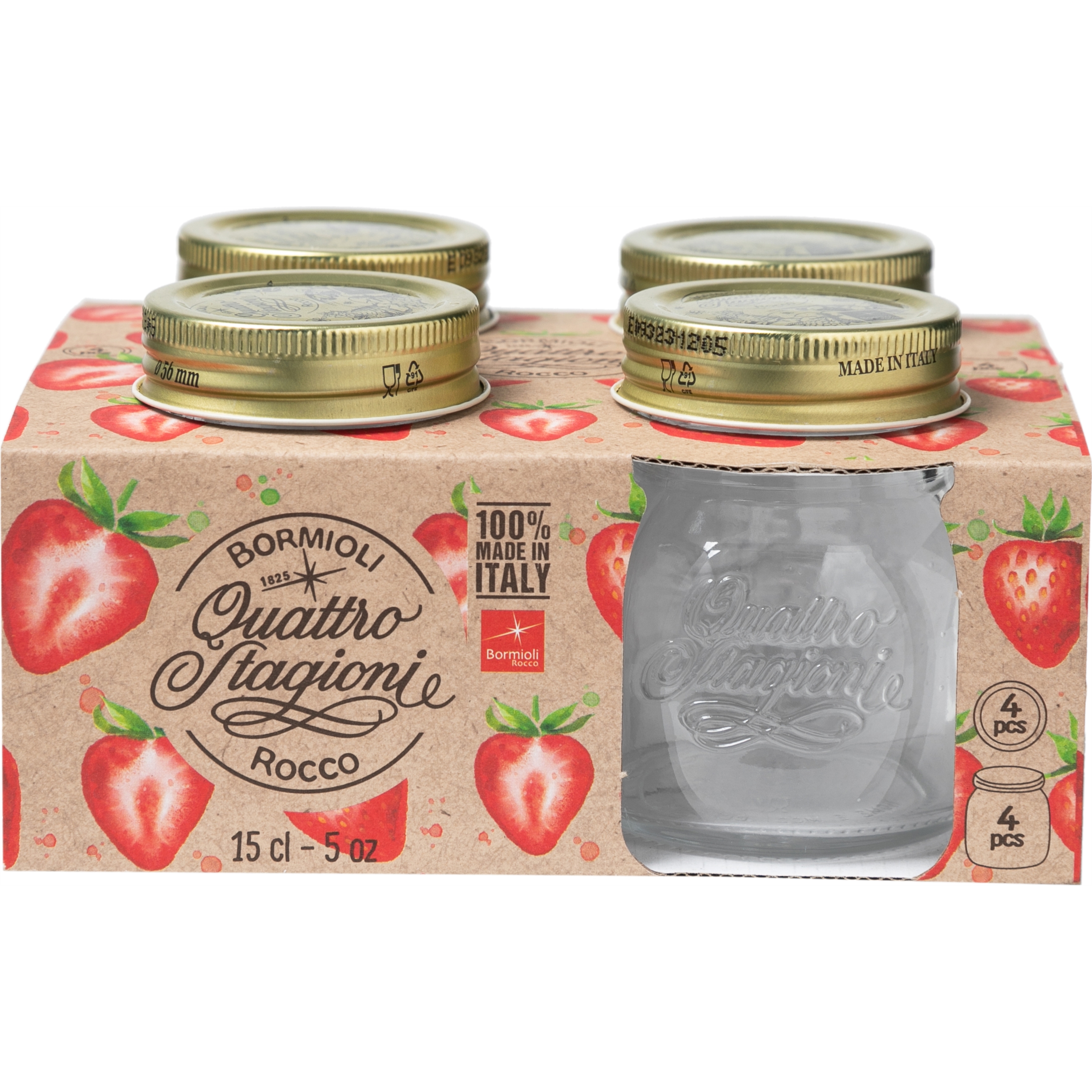 BORMIOLI ROCCO 4'LÜ KAVANOZ SETİ 0,15LT