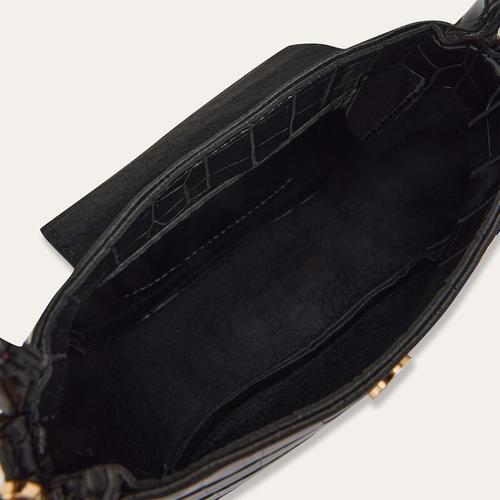  KROKODİL DESENLİ DERİ GÖRÜNÜMLÜ OMUZ ÇANTASI