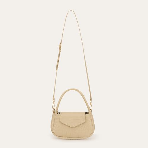  KROKODİL DESENLİ DERİ GÖRÜNÜMLÜ OMUZ ÇANTASI