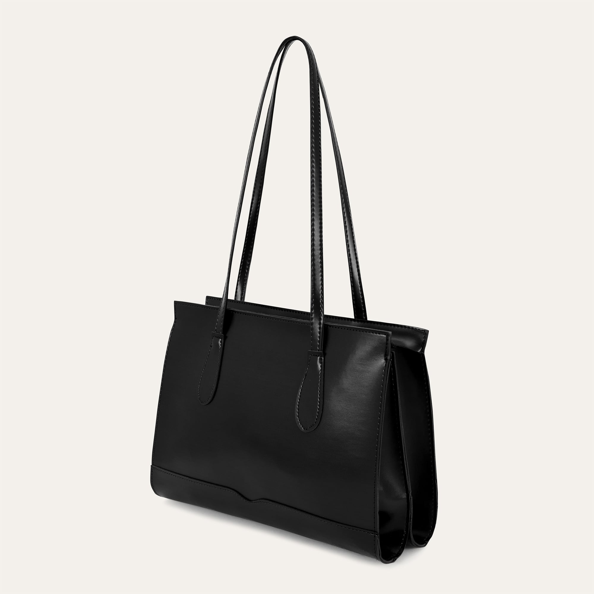 DERİ GÖRÜNÜMLÜ BÜYÜK TOTE ÇANTA