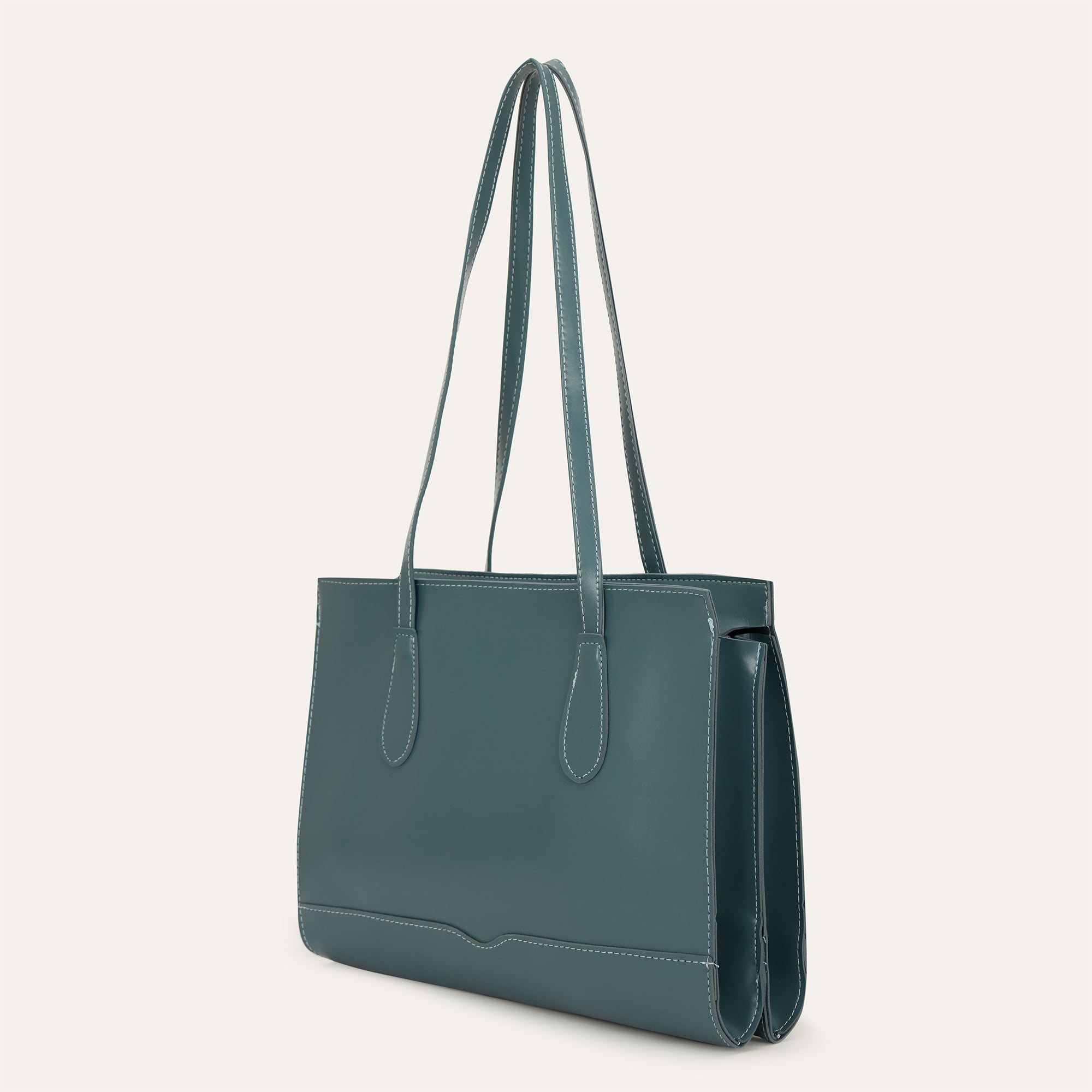 DERİ GÖRÜNÜMLÜ BÜYÜK TOTE ÇANTA