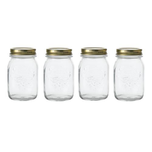  BORMIOLI ROCCO 4'LÜ KAVANOZ SETİ 0,5LT