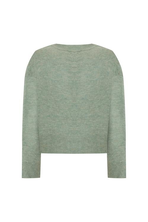  BİSİKLET YAKA CROP KAZAK