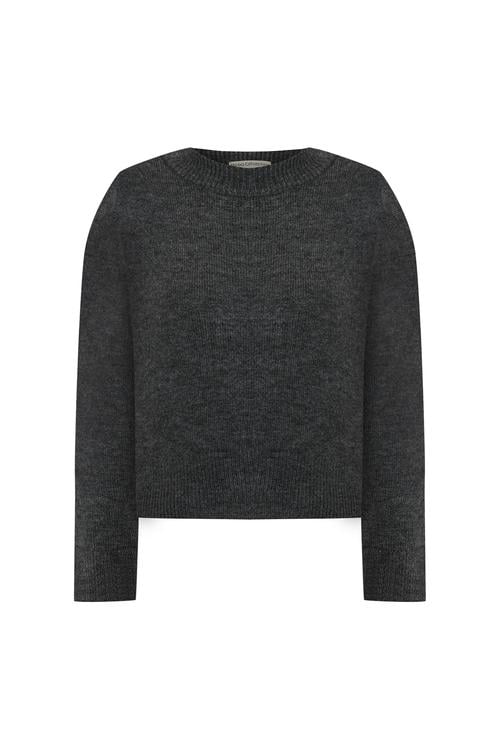  BİSİKLET YAKA CROP KAZAK