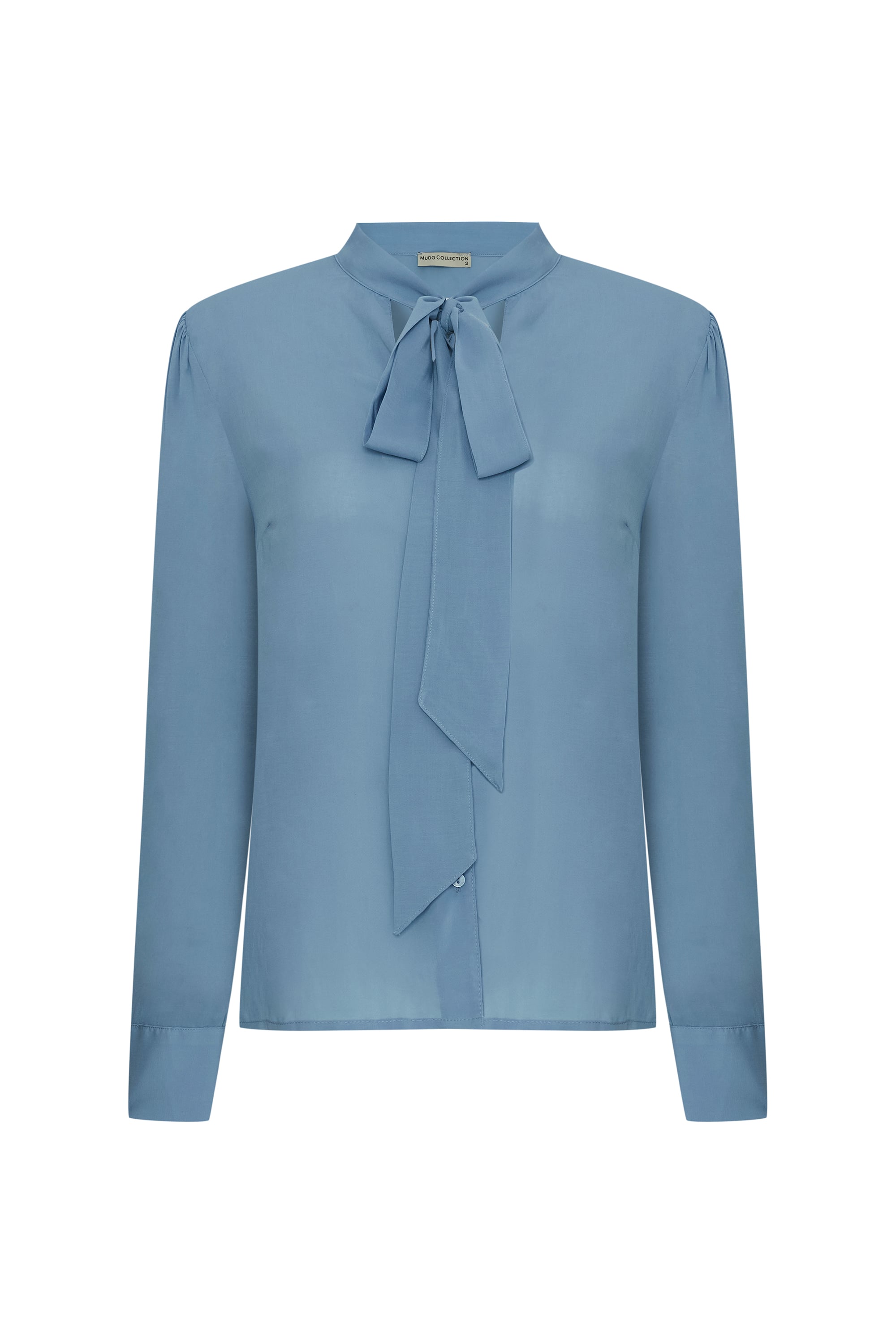 YAKASI BAĞLAMALI BLUZ