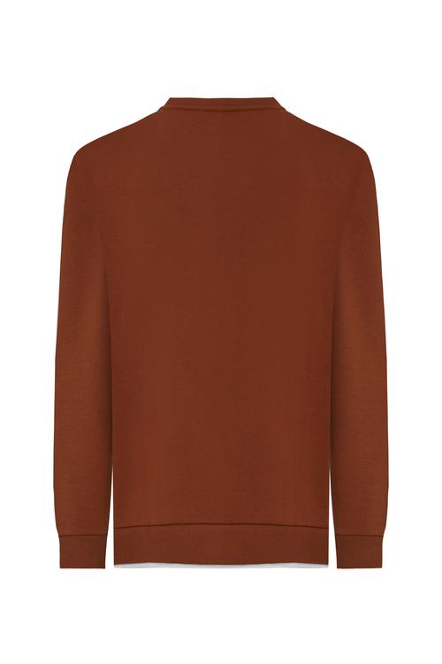  YAKA DETAYLI UZUN KOLLU SWEATSHIRT