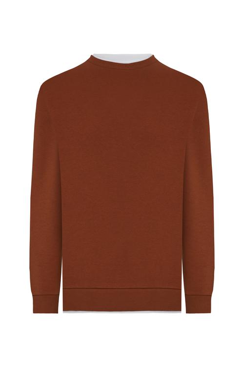  YAKA DETAYLI UZUN KOLLU SWEATSHIRT