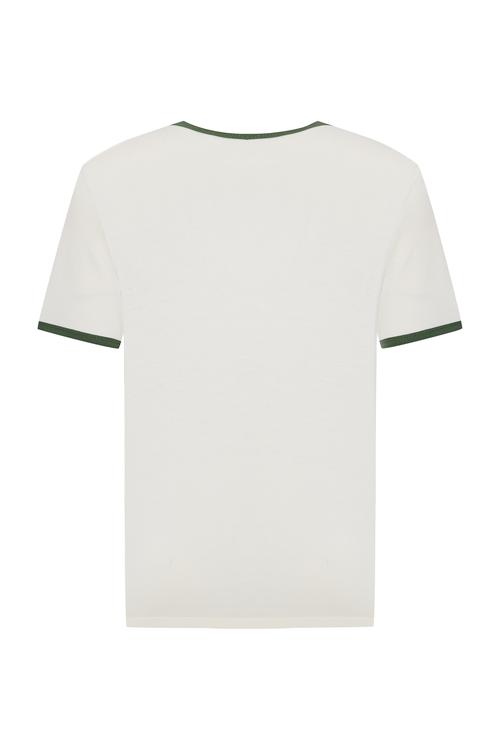  BASKILI BİSİKLET YAKA T-SHIRT