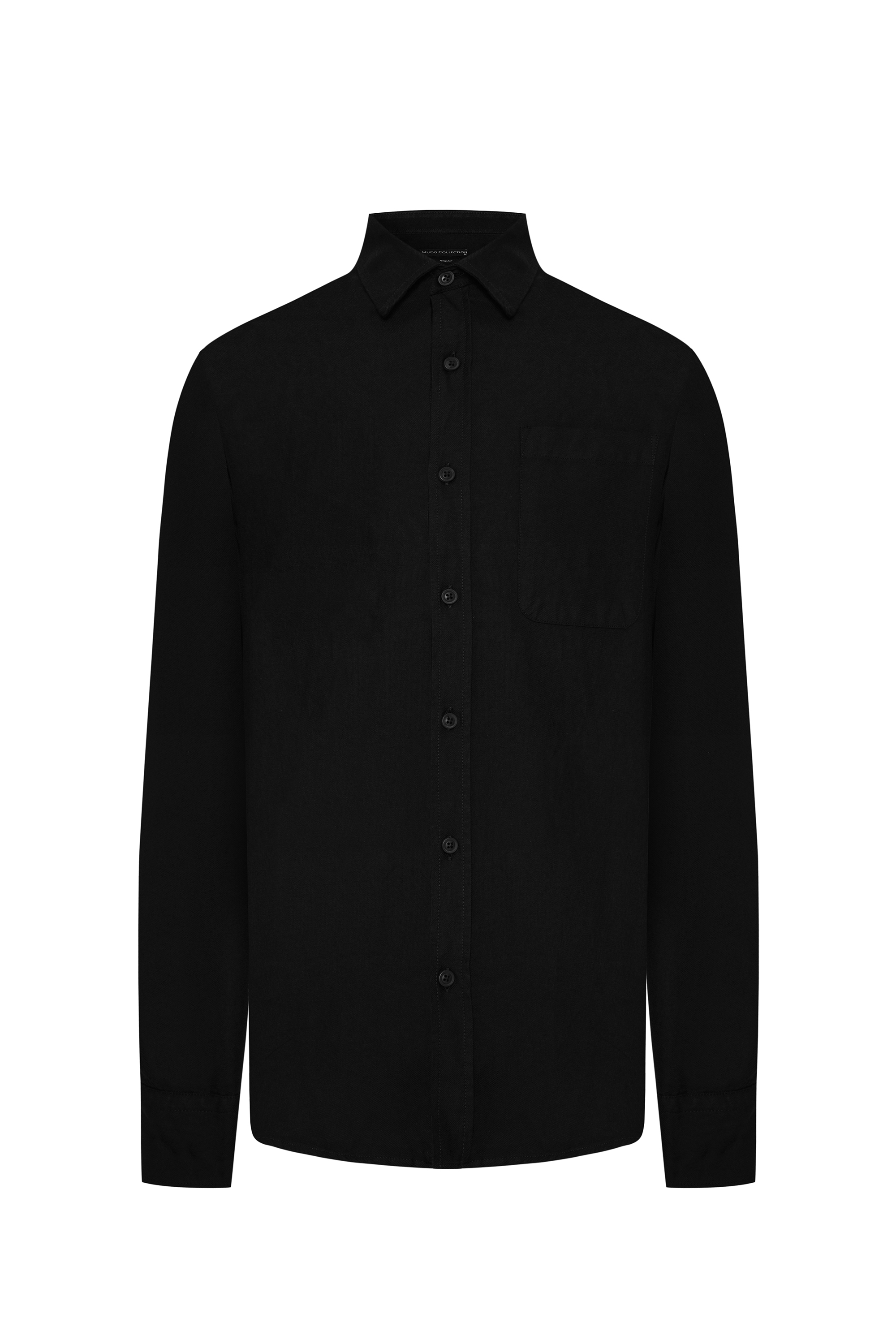 REGULAR FIT TEK CEPLİ UZUN KOLLU GÖMLEK