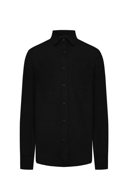  REGULAR FIT TEK CEPLİ UZUN KOLLU GÖMLEK