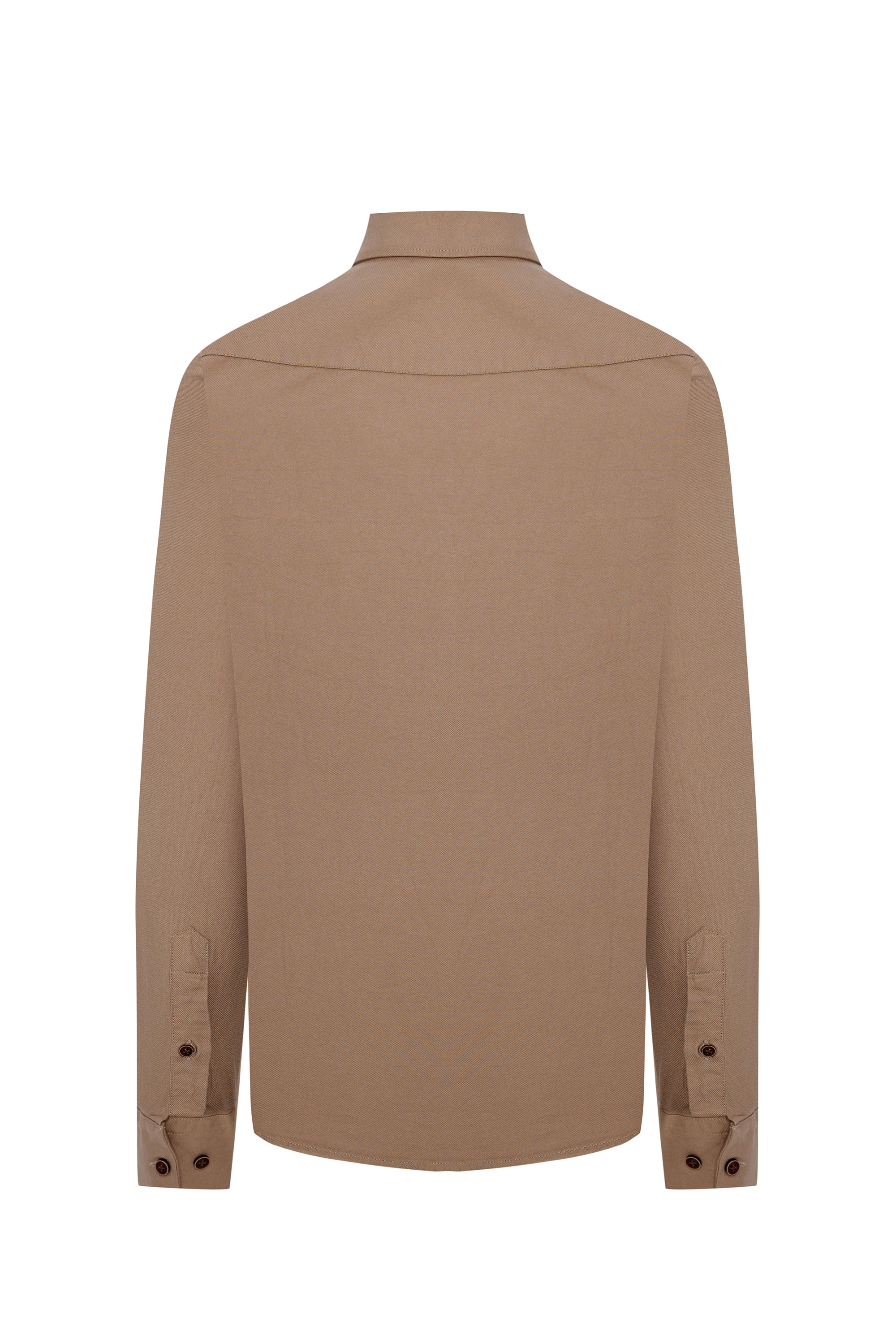 REGULAR FIT TEK CEPLİ UZUN KOLLU GÖMLEK