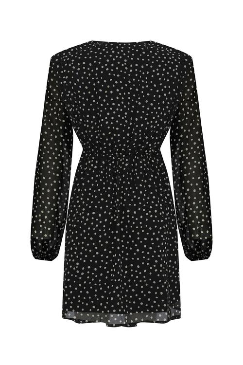 PUANTİYELİ MİNİ ELBİSE