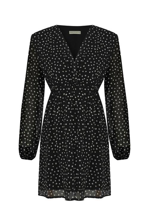 PUANTİYELİ MİNİ ELBİSE