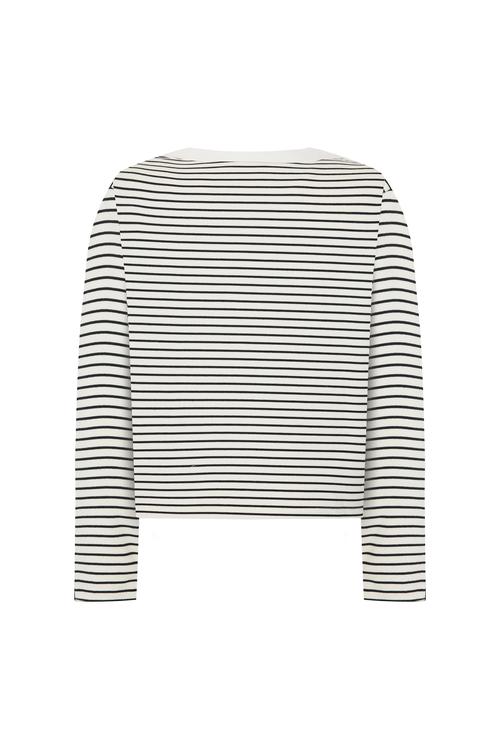  POLO YAKA ÇİZGİLİ SWEATSHIRT