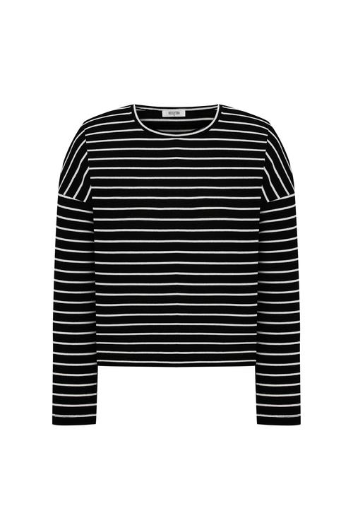  ÇİZGİLİ BİSİKLET YAKA KAZAK