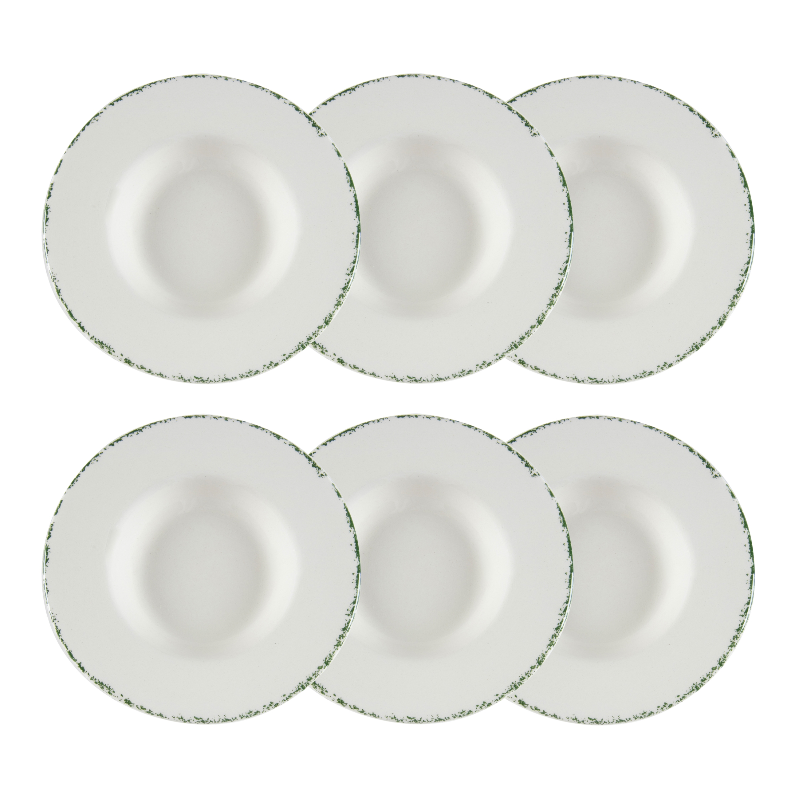 SERAMİK YEŞİL ÇAY TABAĞI SETİ -6LI