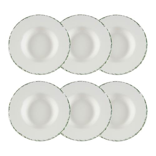  SERAMİK YEŞİL ÇAY TABAĞI SETİ -6LI