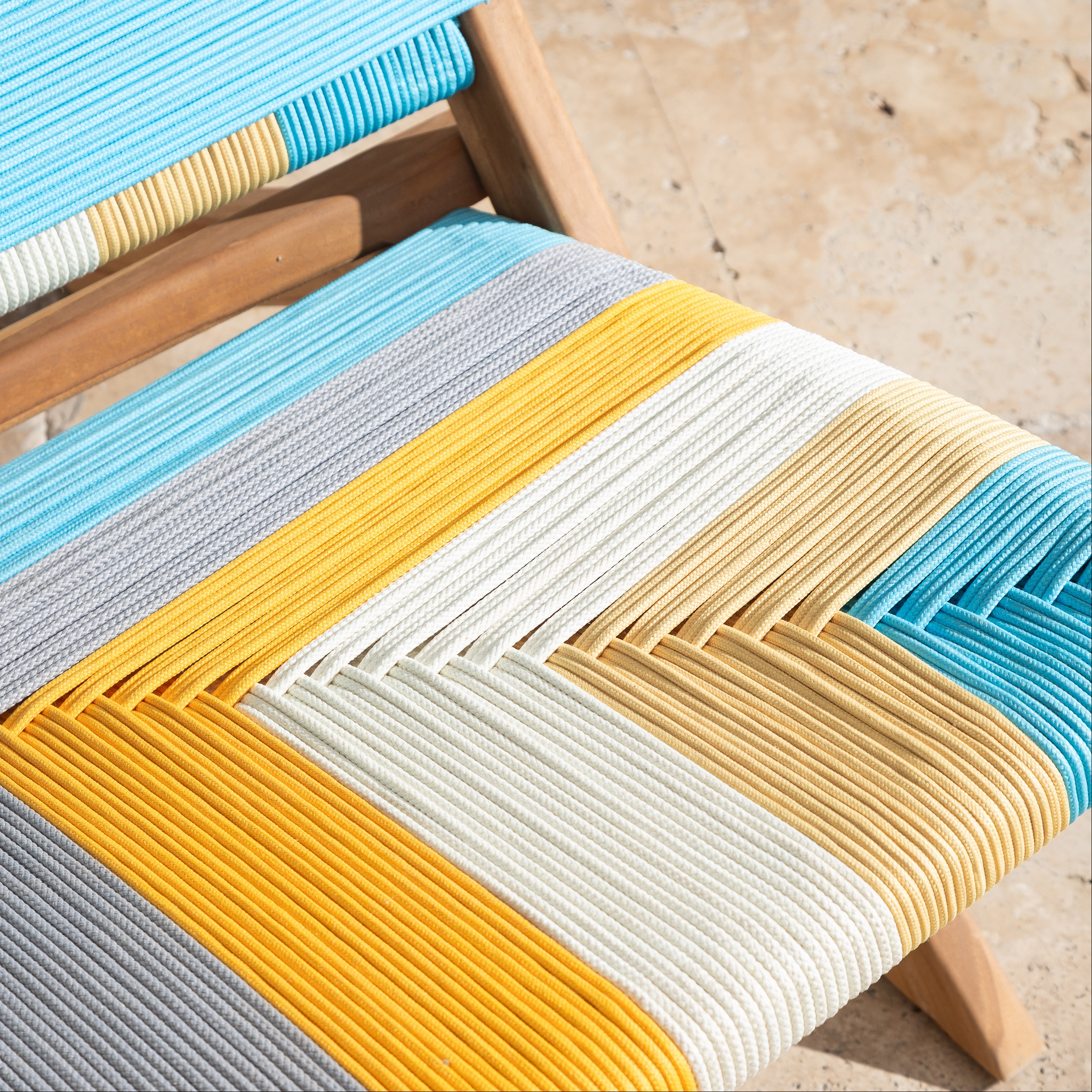 CATANIA SARI-MAVİ  KOLTUK