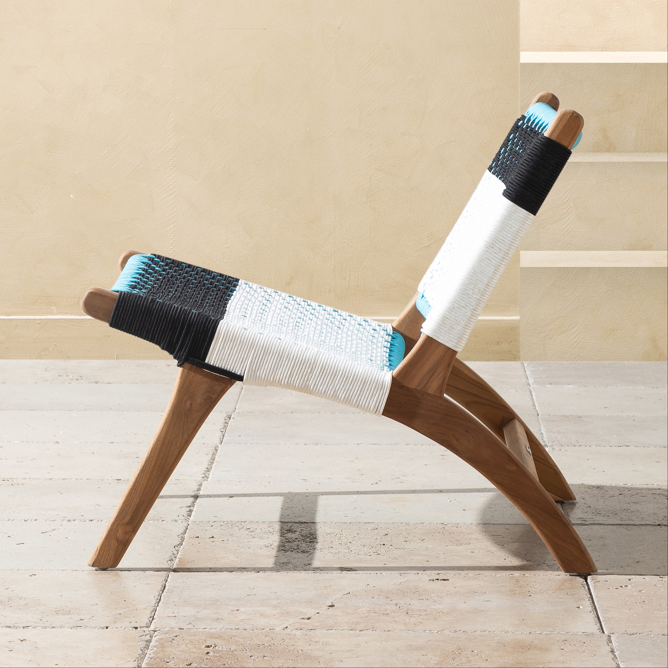 CATANIA BEYAZ-MAVİ KOLTUK