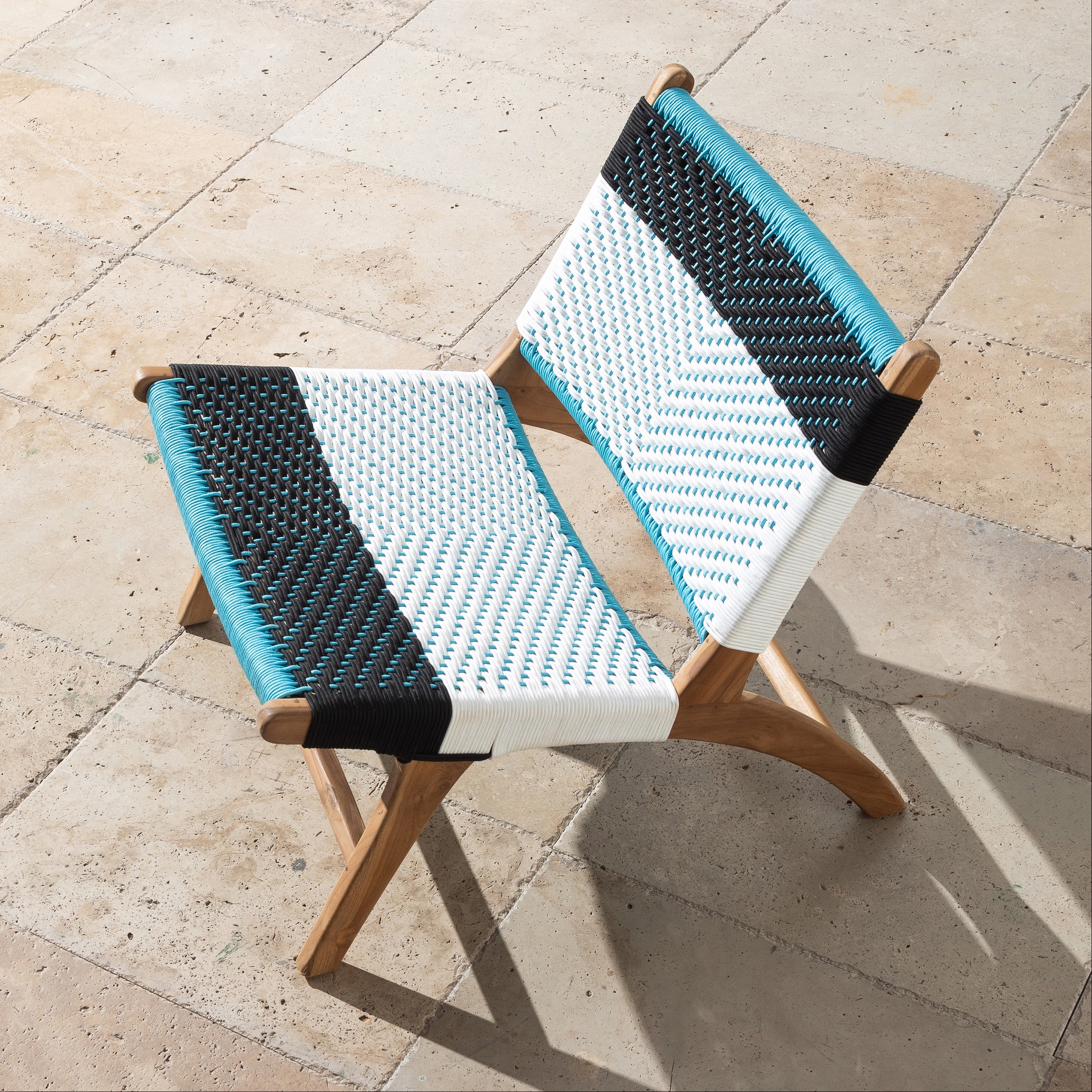 CATANIA BEYAZ-MAVİ KOLTUK