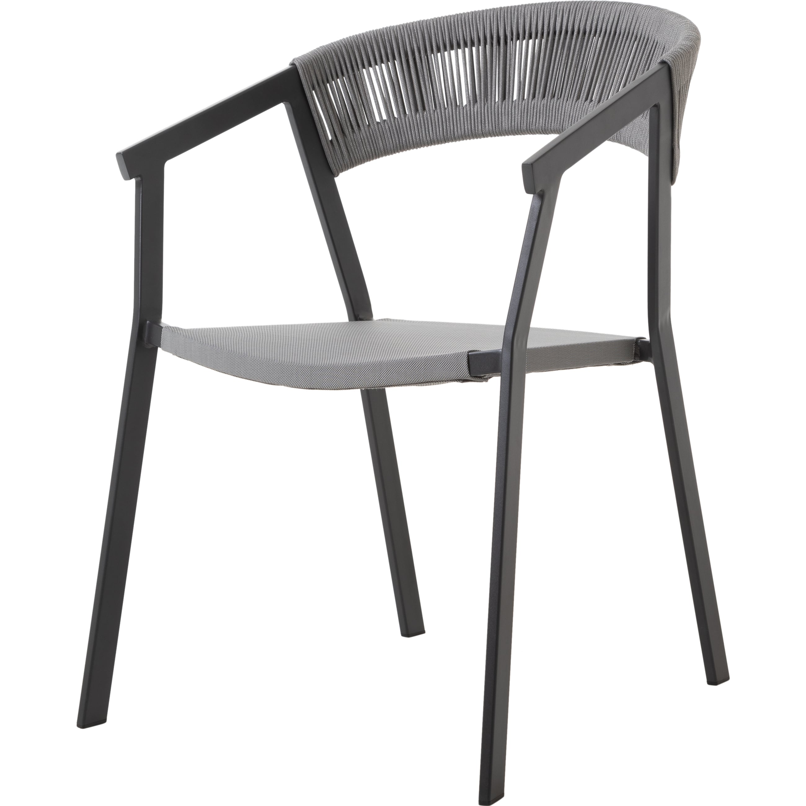 NAMPA KOLÇAKLI SANDALYE GRİ SİYAH