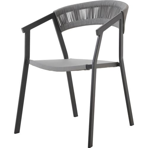 NAMPA KOLÇAKLI SANDALYE GRİ SİYAH