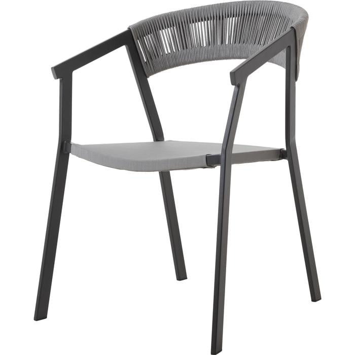 NAMPA KOLÇAKLI SANDALYE GRİ SİYAH