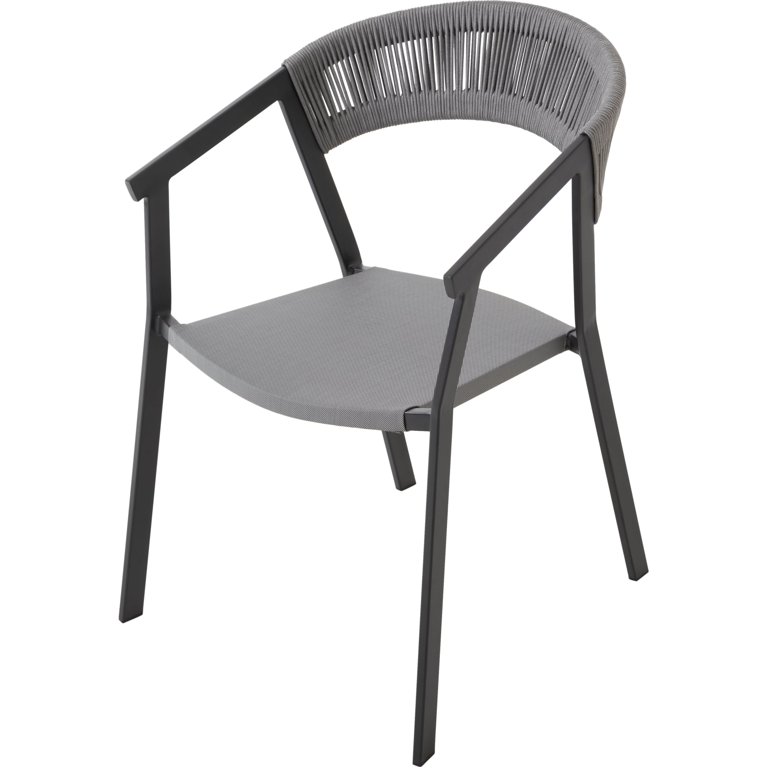 NAMPA KOLÇAKLI SANDALYE GRİ SİYAH