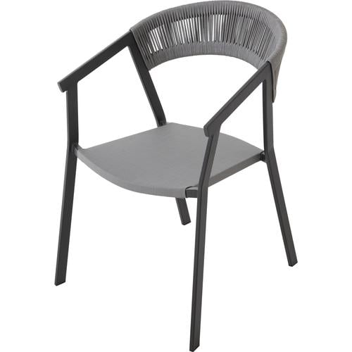 NAMPA KOLÇAKLI SANDALYE GRİ SİYAH