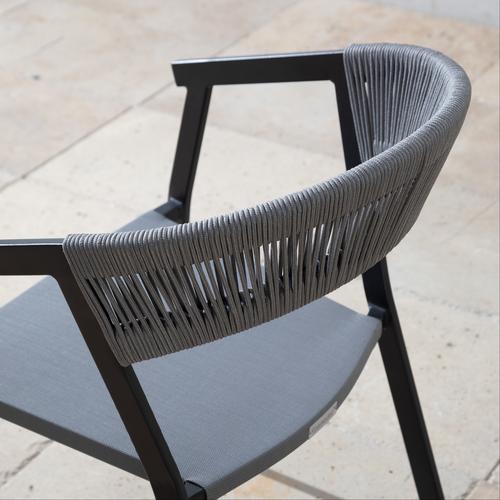  NAMPA KOLÇAKLI SANDALYE GRİ SİYAH