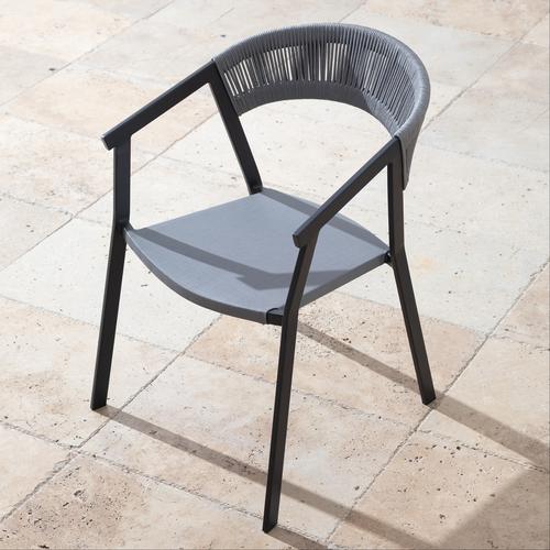  NAMPA KOLÇAKLI SANDALYE GRİ SİYAH