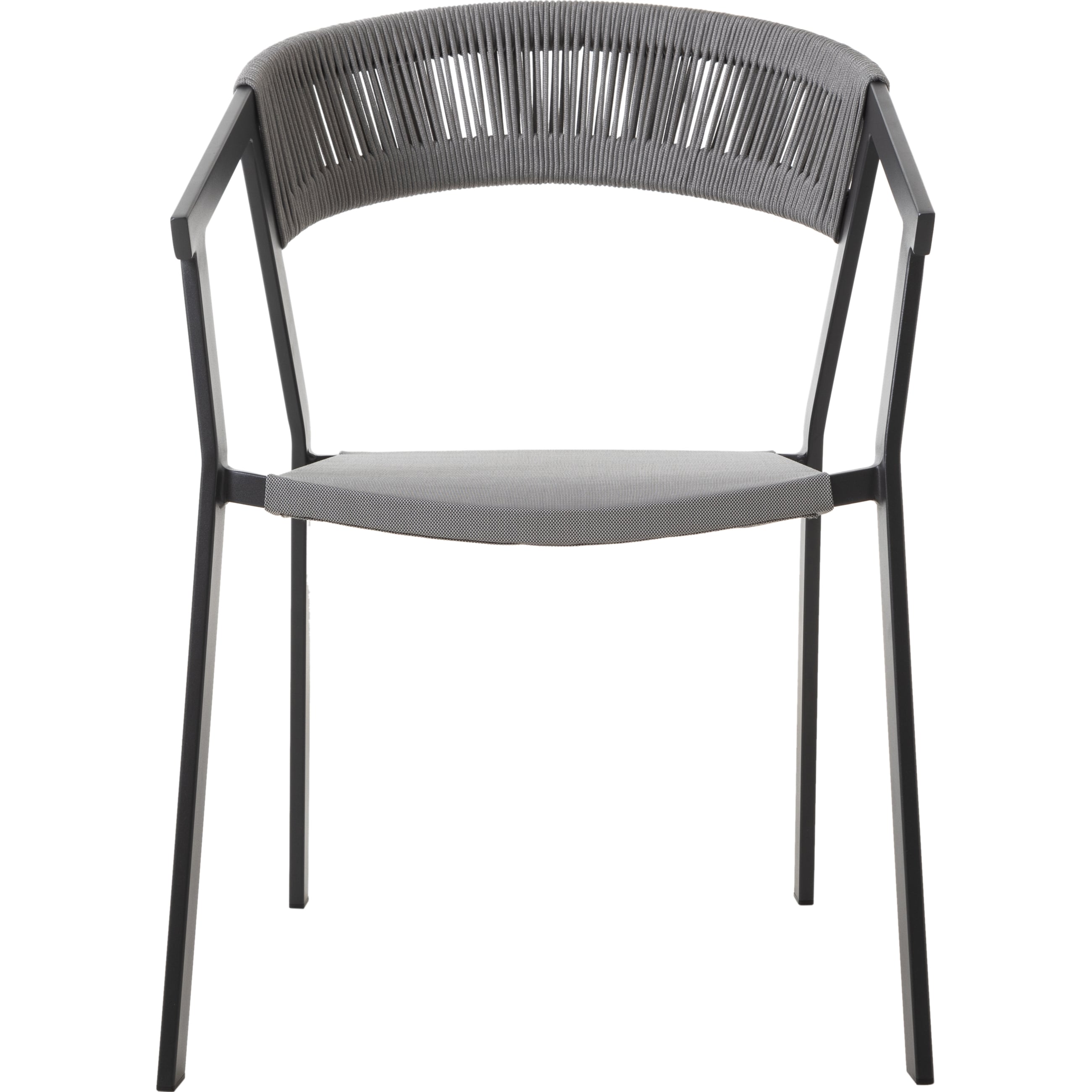 NAMPA KOLÇAKLI SANDALYE GRİ SİYAH