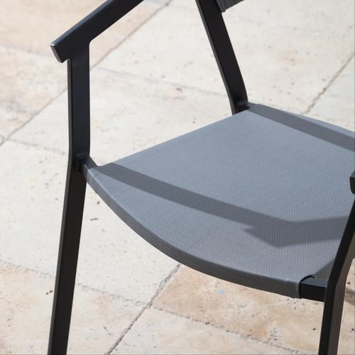  NAMPA KOLÇAKLI SANDALYE GRİ SİYAH