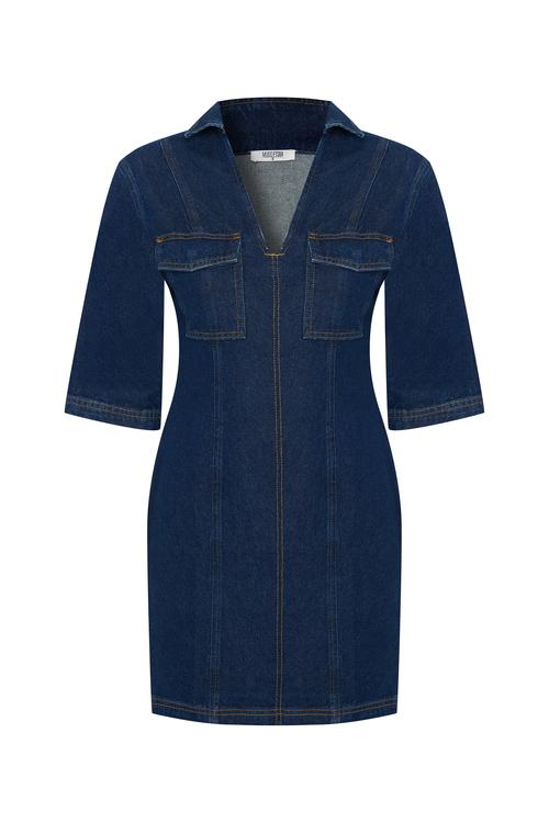  MİNİ JEAN ELBİSE