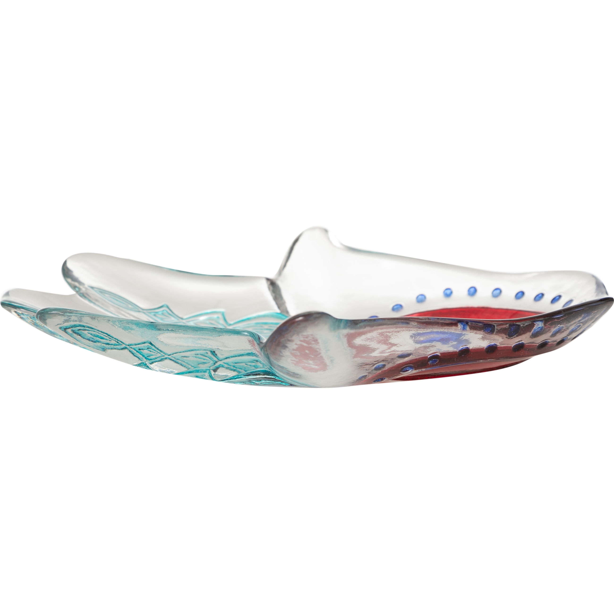 HAMSEA KIRMIZI DEKORATİF TABAK 27CM