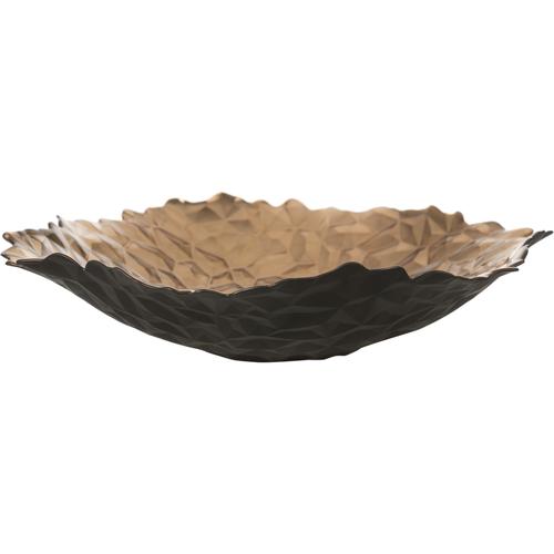  BLACK-GOLD DEKORATİF TABAK 36CM