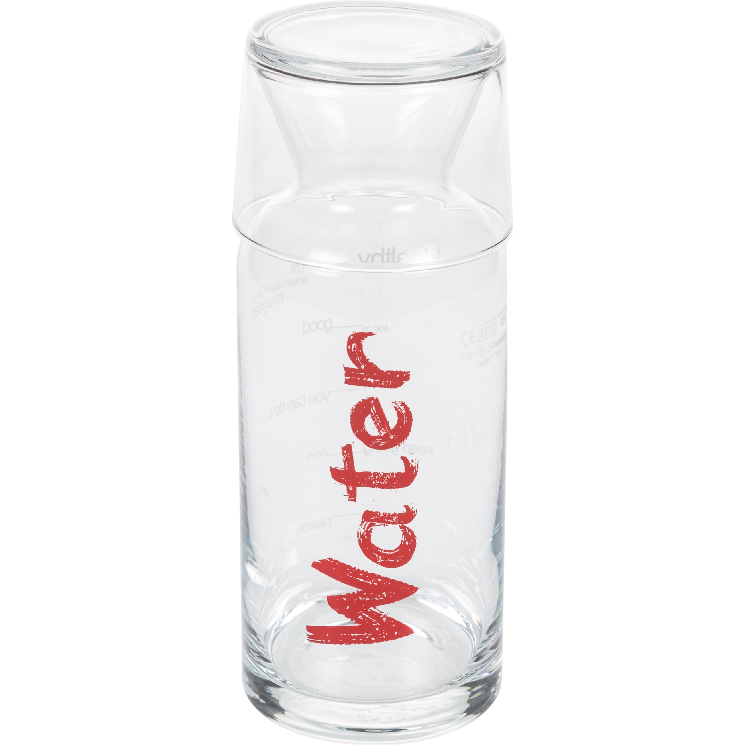WATER KIRMIZI KAPAKLI BAŞUCU SÜRAHİSİ - 700 ML